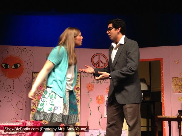 Ashlyn Rock as Alice and Geoffrey MacRae as Mr. Aberdeen