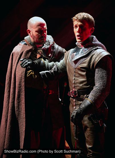 Exeter (Chris Genebach) reports to King Henry (Zach Appelman