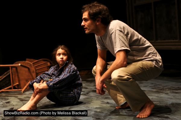 Hedy Hosford and Andrew Ferlo as Orphan Girl and Hardboiled Man