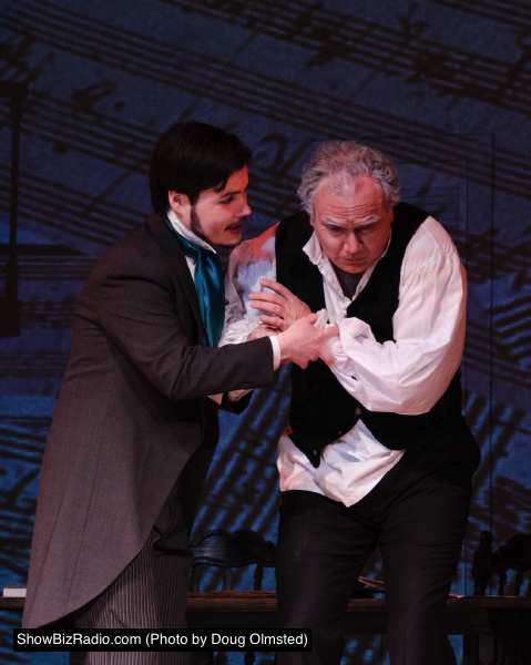 Ken Gaul (Anton Schindler) and Elliott Bales (Beethoven)