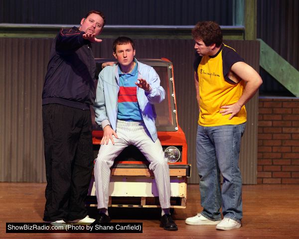 Christopher Harris (Dave), Michael Gale (Malcolm), and James Hotsko (Jerry)