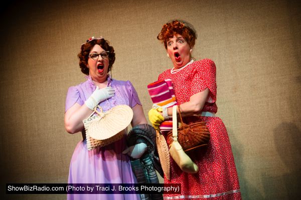 Doris (Lauren Laird) and Sister (Kim Thornley) dish about the Senators new player