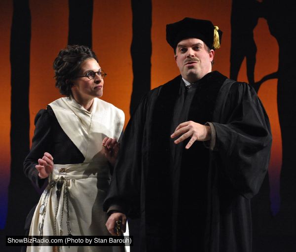 Liz Mamana and Ethan Watermeier portray all the adult roles