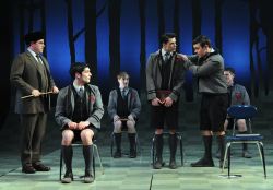 Melchior (Matthew Kacergis) stands up for Moritz (Parker Drown)