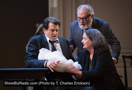 Mark Harelik as Leontes, Ted van Griethuysen as Antigonus and Nancy Robinette as Paulina