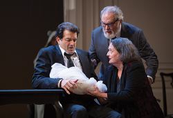 Mark Harelik as Leontes, Ted van Griethuysen as Antigonus and Nancy Robinette as Paulina