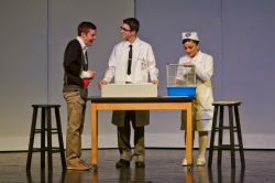 Mitchell Buckley (Charlie Gordon), Brandon Sanchez (Dr. Strauss), Olivia Joseph (Nurse)