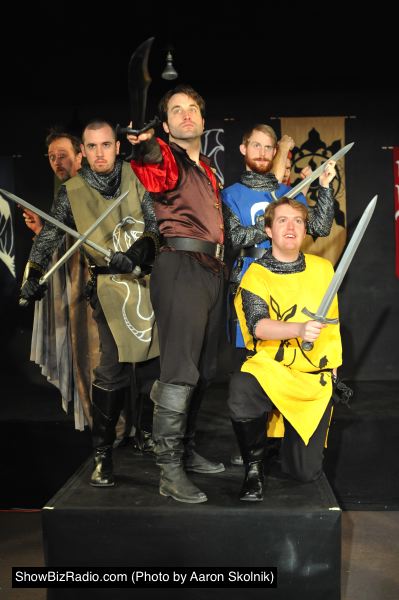 John Stange (Gloom Mage), Matthew Sparacino (Green Knight), Kyle McGruther (Prince Richard), Bob Sheire (Blue Knight) and Edward C. Nagel (Yellow Knight)