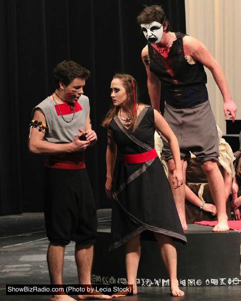 Jeffery Warren (Macbeth), Alicia Hartz (Lady Macbeth), Danny Sharp (Banquo)