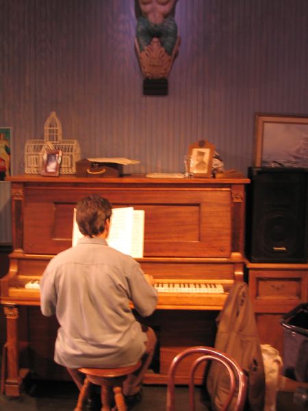 Wesley playing the piano