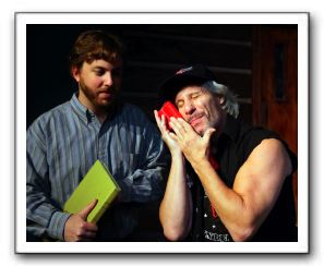Michael Reid (Rev. David Marshall Lee) and David James (Owen Musser)