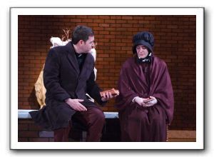 Blake Brophy as Father Flynn and Corinne Brush as Sister Aloysius