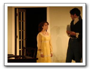 Charlotte Guthery (Thomasina) and Michael Feidt (Septimus) discuss love, chaos, math and poetry