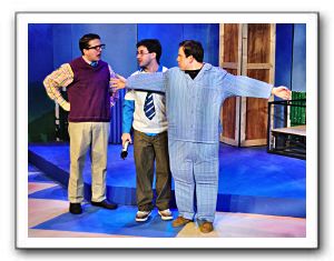 Mr. Lampchop (David Frankenberger, Jr), Arthur (Michael Grew), and Flat Stanley (Ryan Manning)
