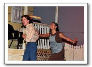 Hannah Bunting (Millie) and Catilin Viccora (Flo)
