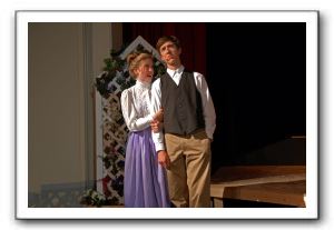 In the Garden Moonlight - Doc Gibbs (Mathias Heller) and Mrs. Gibbs (Virginia Coffield)