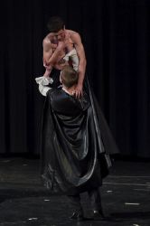 C. J. Tragakis as Renfield and Jimmy Day as Dracula