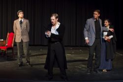 Bob Sayed as Van Helsing, Jacob Gruber, Luke Esper as Seward, Sarah Fick