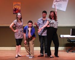 Sharon Grant (Heidi), Josh Goldman (Hunter), Scott Harrison (Jeff), and Anne Marie Pinto (Susan)