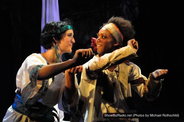 Tori Bertocci as Nadie & Jade Wheeler as Rough Faced Girl