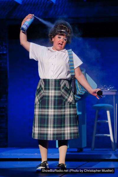 Carolyn Cole (as Tracy Turnblad) adds just a touch of hairspray to her 'do