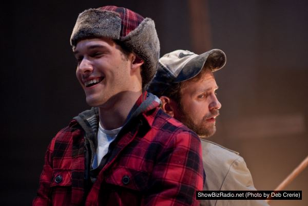Chad (Elliott Kashner) and Randy (Jonathan Lee Taylor) enjoy ice fishing