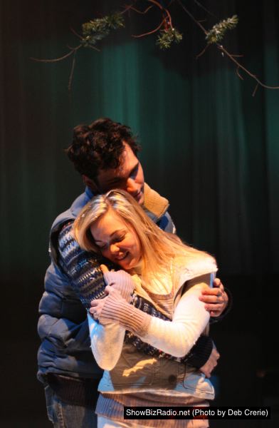 Pete (Elliot Kashner) and Ginette (Jessica Shearer) embrace