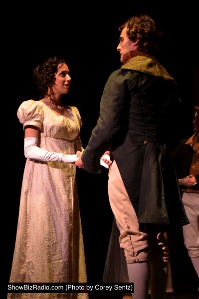Caitlin McWethy (Elizabeth Bennet), Michael Ryan Neely (Mr. Darcy)