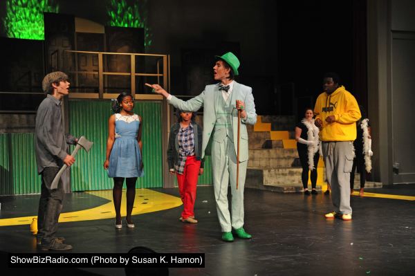 Josh Movius (Tinman), Adhana Reid (Dorothy), Jewell Dupree (Scarecrow), Alexander Collins (The Wiz), and TreVaughn Allison (Lion)